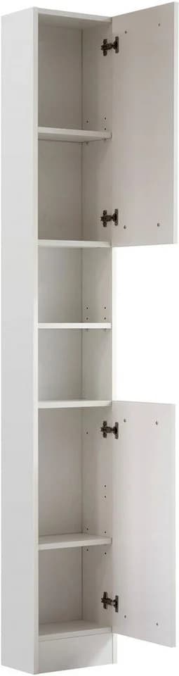 Hochschrank SAPHIR Quickset 335 Weiß Glanz 2 Türen