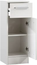Saphir Unterschrank Quickset 335 Badschrank 1 Tür 1 Schublade 30 cm Weiß Glanz Bild 4