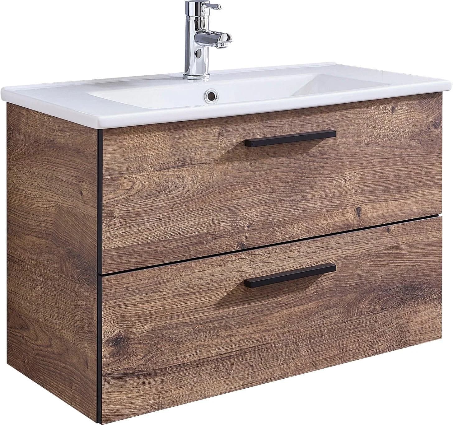 Badmöbel-Set SAPHIR Quickset 374 Keramik-Waschtisch mit Unterschrank