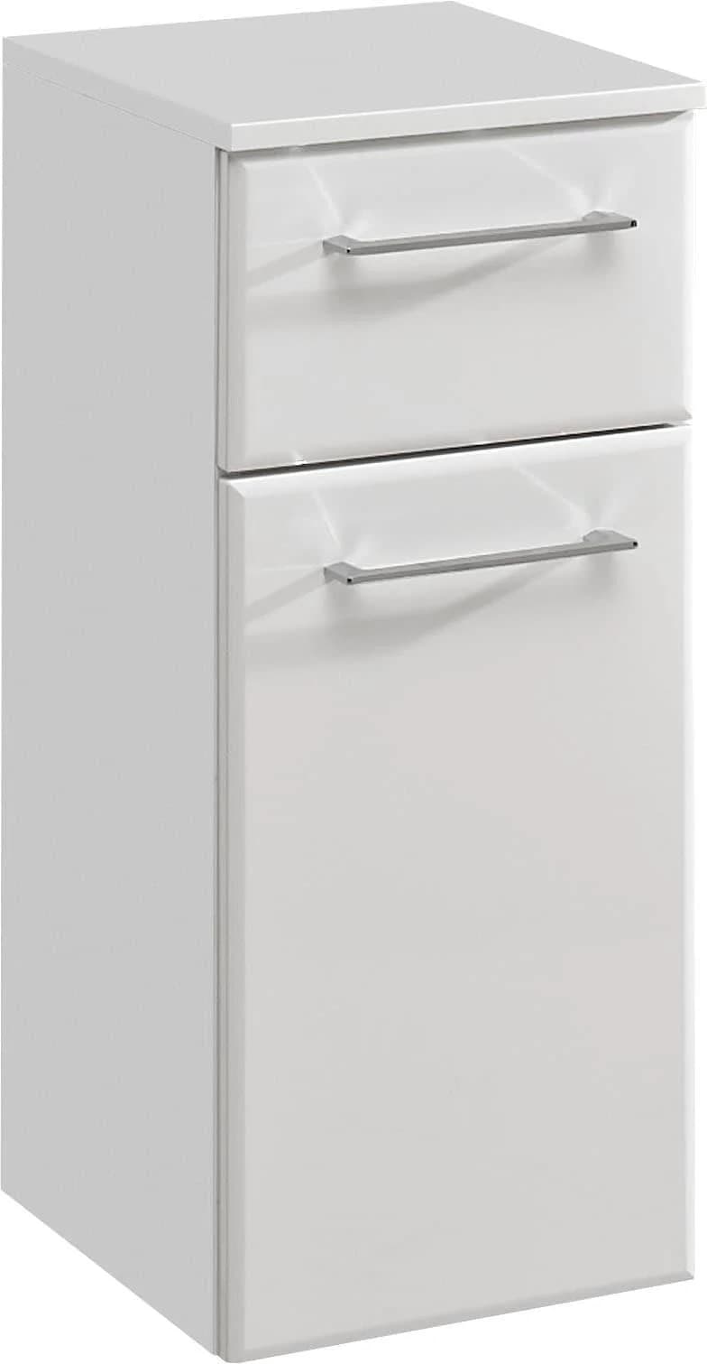 Unterschrank SAPHIR Quickset 376 Weiß Hochglanz 1 Tür 1 Schublade