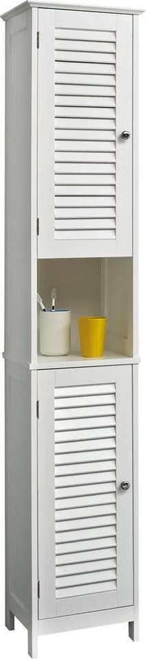 Hochschrank SAPHIR Quickset 928 Badschrank Weiß Landhaus-Stil - Bild 2