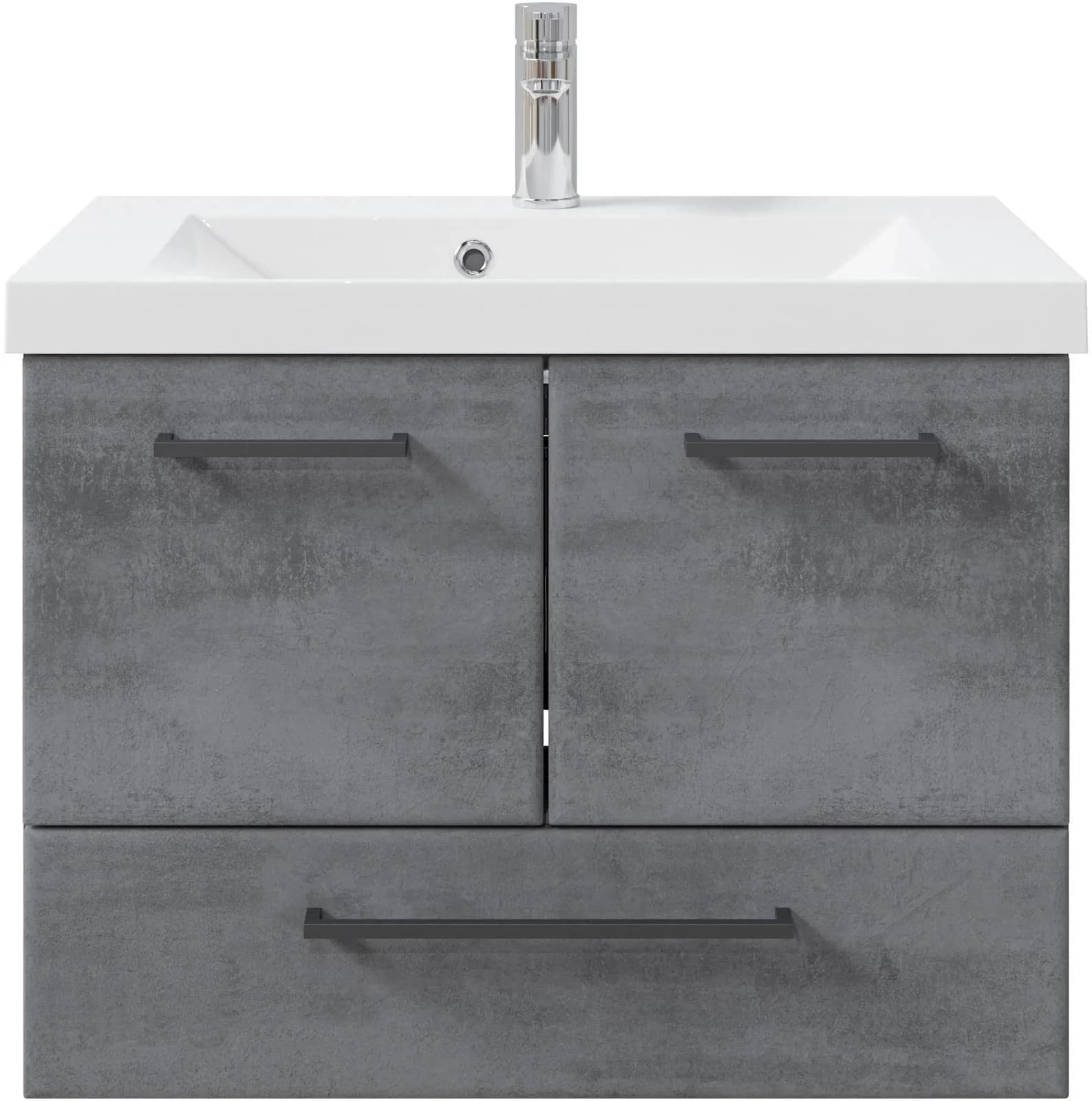 Badmöbel-Set SAPHIR Quickset 945 Grau mit Waschtisch
