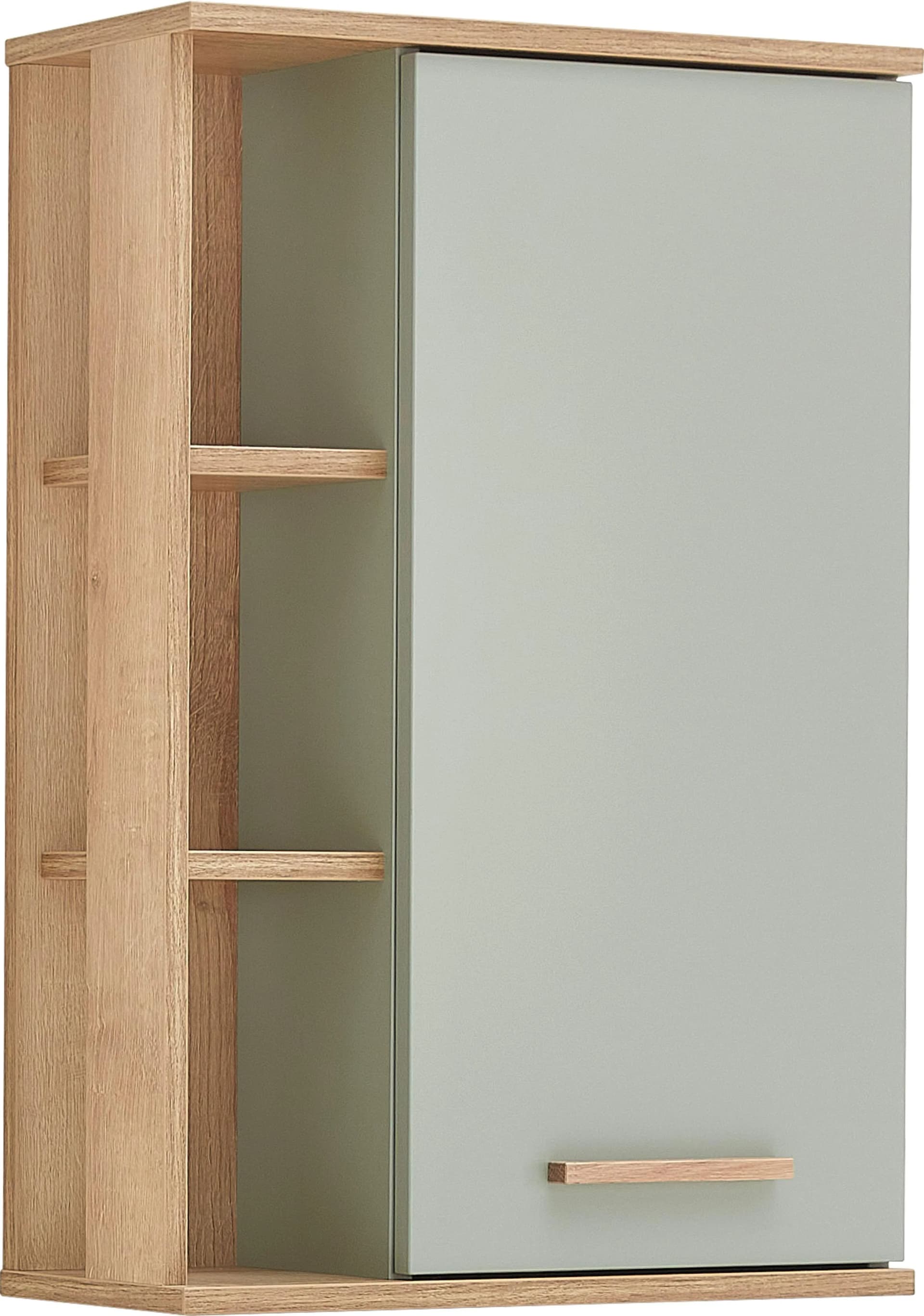 Quickset Hängeschrank SAPHIR Badmöbel 50,5 cm mit Glasböden