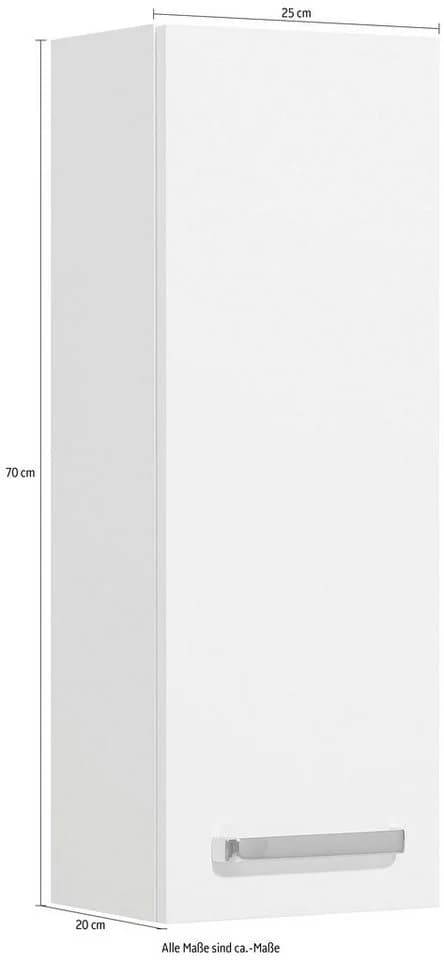 Quickset Hängeschrank SAPHIR Weiß Glanz mit Türdämpfung - Bild 2