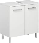 Waschbeckenunterschrank SAPHIR Quickset 60 cm Weiß Glanz mit Türdämpfung Bild 2
