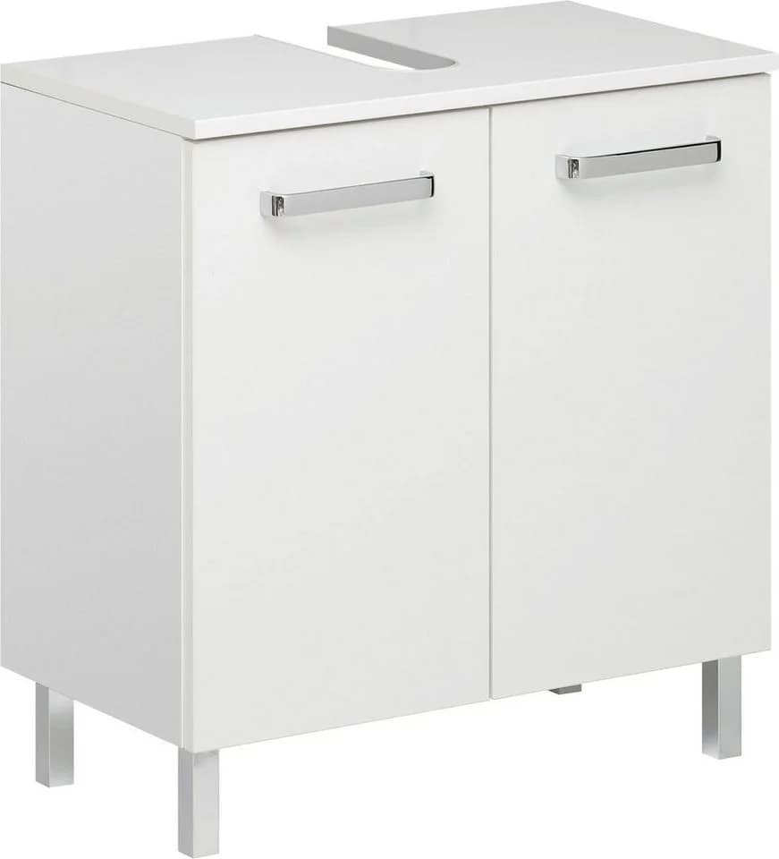 Waschbeckenunterschrank SAPHIR Quickset 60 cm Weiß Glanz mit Türdämpfung - Bild 2