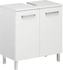 Waschbeckenunterschrank SAPHIR Quickset 60 cm Weiß Glanz mit Türdämpfung Bild 5