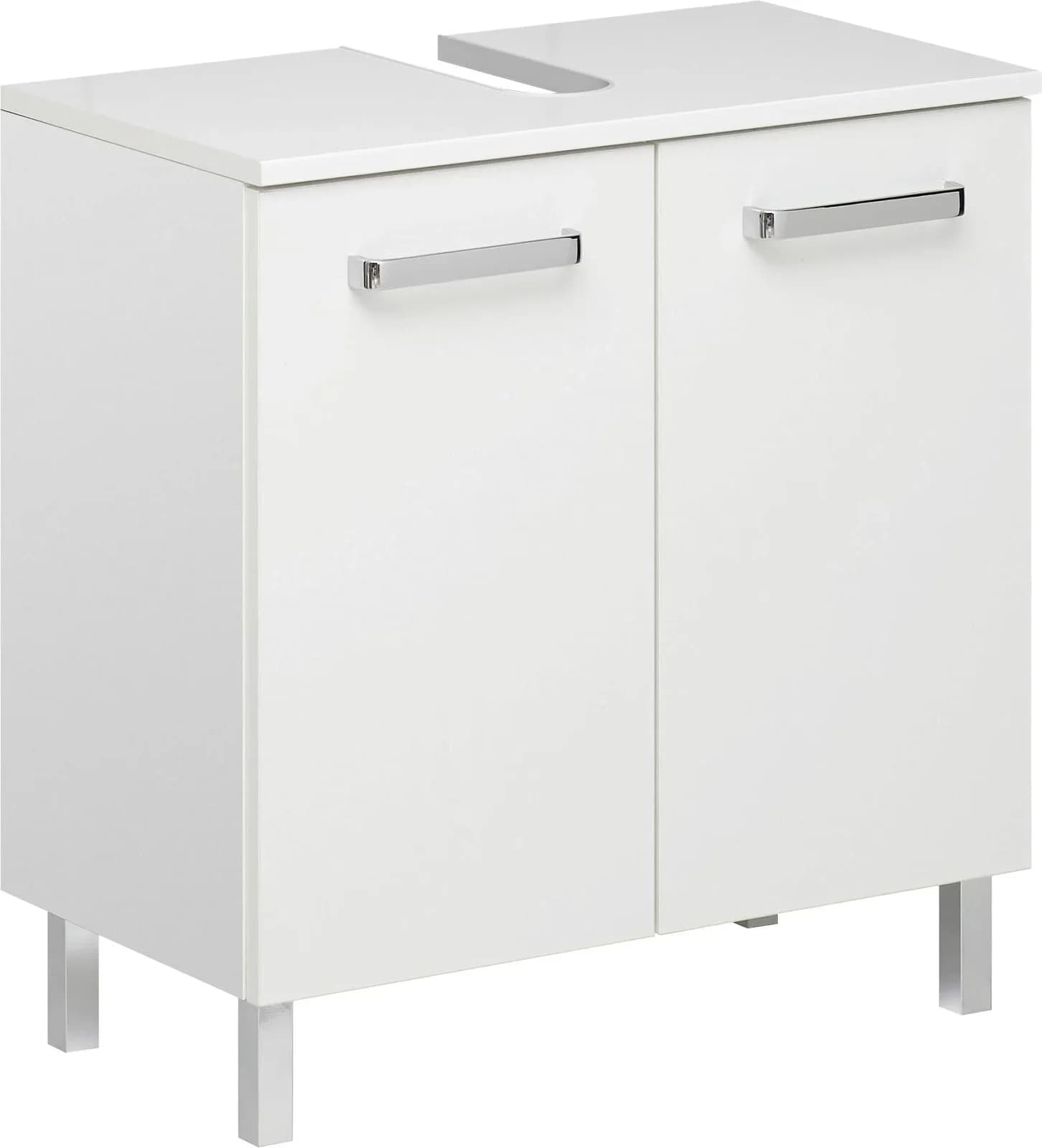 Waschbeckenunterschrank SAPHIR Quickset 60 cm Weiß Glanz mit Türdämpfung - Bild 5