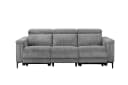 OTTO HOME LUND Cord 3-Sitzer Sofa Grau Elektrische Relaxfunktion Bild 1