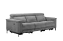 OTTO HOME LUND Cord 3-Sitzer Sofa Grau Elektrische Relaxfunktion Bild 4