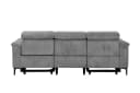 OTTO HOME LUND Cord 3-Sitzer Sofa Grau Elektrische Relaxfunktion Bild 5