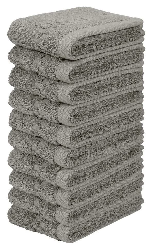 OTTO HOME Regona Waschlappen Set Grau 10-tlg. Frottier - Bild 2