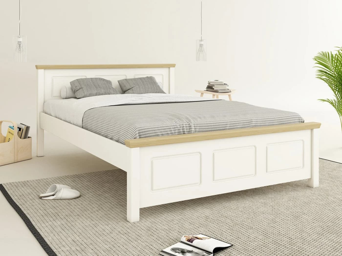 OTTO HOME ERIK Massivholzbett Landhausstil Weiß Kiefer - Bild 2