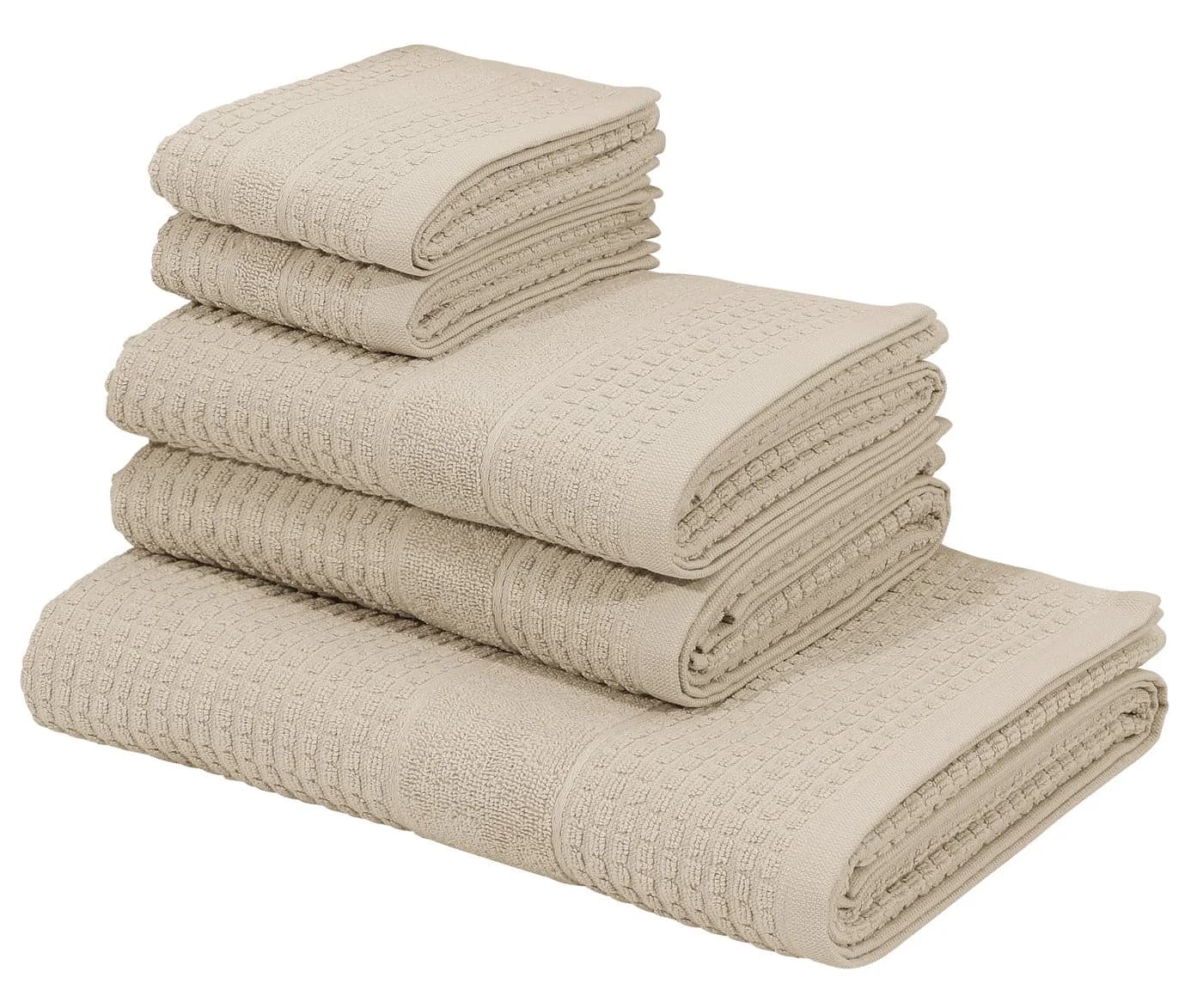 Kangaroos Handtuchset Summer 5-tlg. Creme 100% Baumwolle - Bild 2