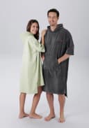Kangaroos Surfponcho Summer Anthrazit mit Kapuze und Bauchtasche Bild 2