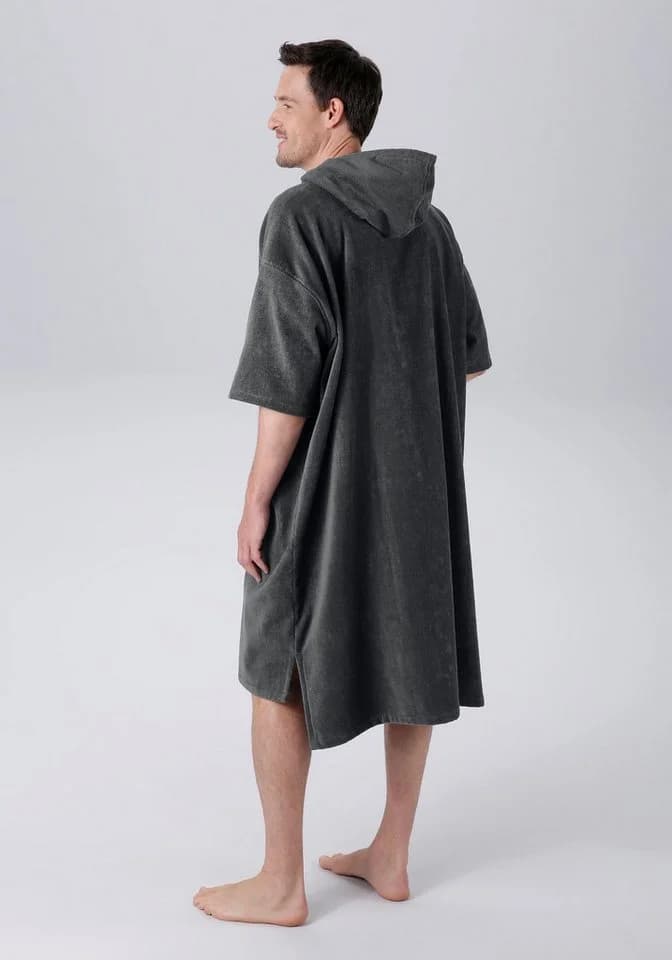 Kangaroos Surfponcho Summer Anthrazit mit Kapuze und Bauchtasche - Bild 3