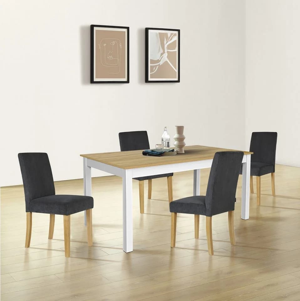 Esstisch OTTO HOME Olst Beige Natur Weiß Landhaus Stil - Bild 2