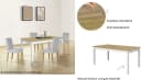 Esstisch OTTO HOME Olst Beige Natur Weiß Landhaus Stil Bild 5