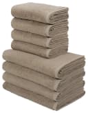 OTTO HOME Handtuch Set Merida 8-tlg. Beige Frottier 100% Baumwolle Bild 2