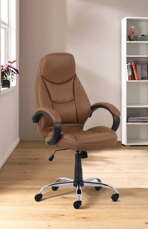 Chefsessel OTTO HOME Veronika Bürostuhl Cognac Kunstleder