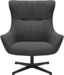INOSIGN Ohrensessel FORNEY Grau 360° drehbar mit Metallgestell Bild 3