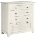 OTTO HOME Rauna Schubkastenkommode Weiß Massivkiefer 5 Schubladen Bild 2