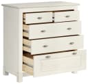OTTO HOME Rauna Schubkastenkommode Weiß Massivkiefer 5 Schubladen Bild 4
