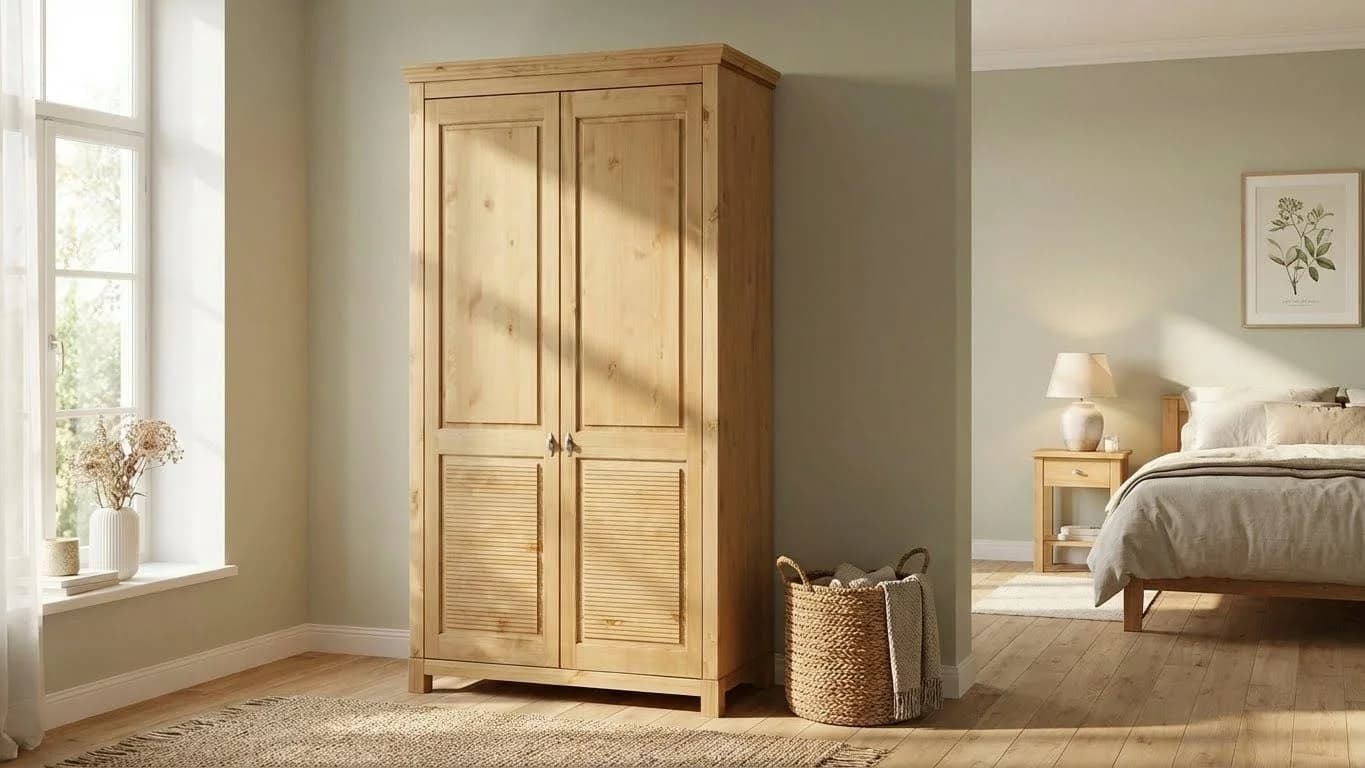 OTTO HOME Kleiderschrank Rauna Landhausstil Massivholz Kiefer - Bild 2