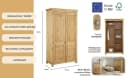 OTTO HOME Kleiderschrank Rauna Landhausstil Massivholz Kiefer Bild 3