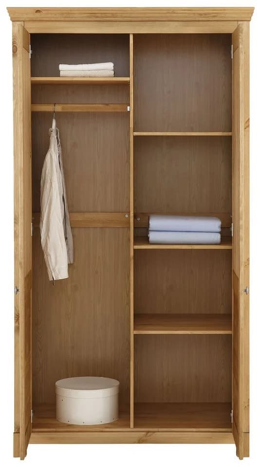 OTTO HOME Kleiderschrank Rauna Landhausstil Massivholz Kiefer - Bild 5