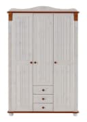 OTTO HOME Kleiderschrank Adele Weiß Massivholz Kiefer Bild 4