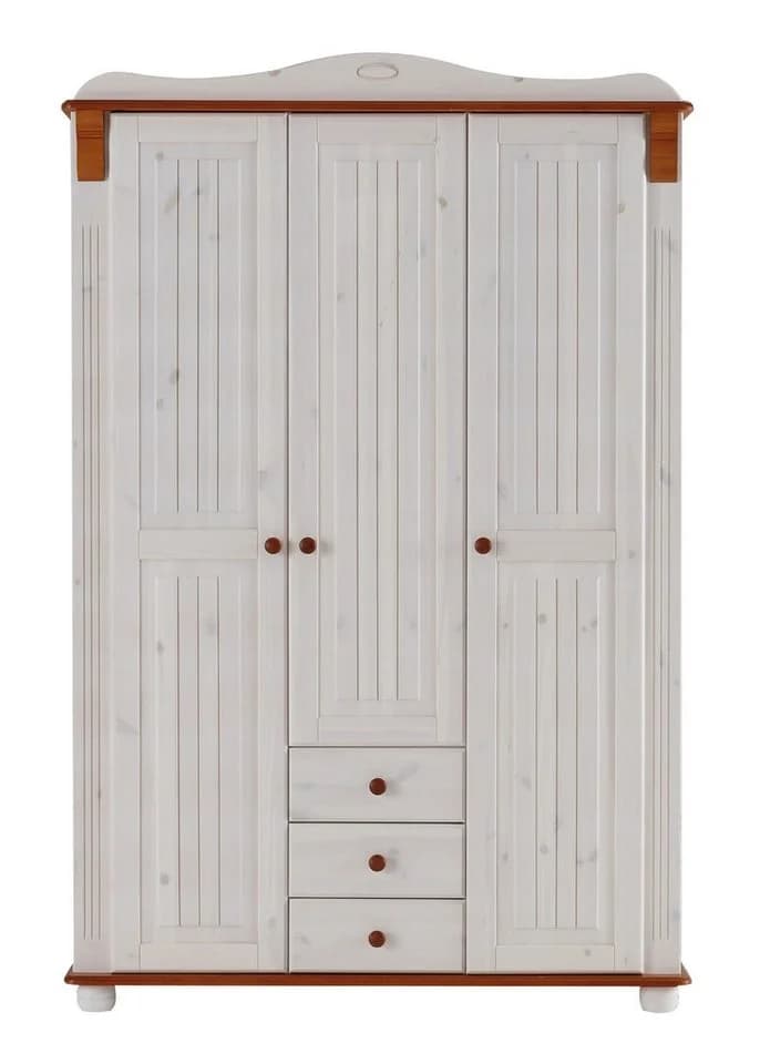 OTTO HOME Kleiderschrank Adele Weiß Massivholz Kiefer - Bild 4