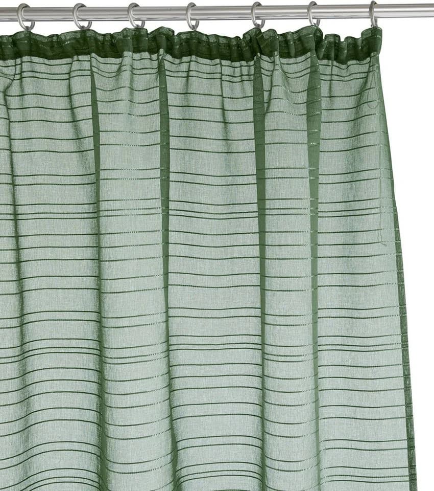 Bruno Banani Gardine Linus Olive Querstreifen Polyester - Bild 4