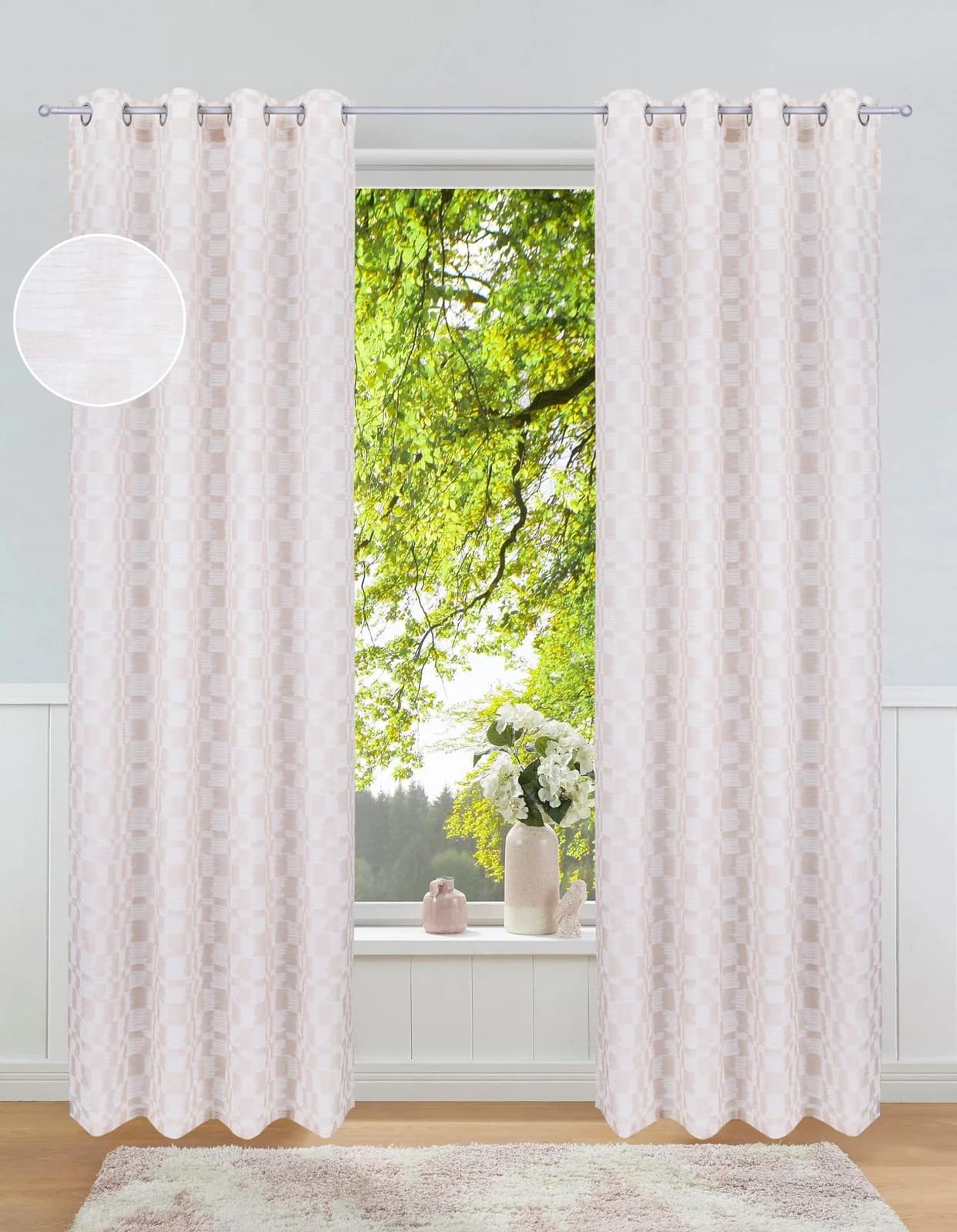 Gardine Leonique Amani Beige Polyester