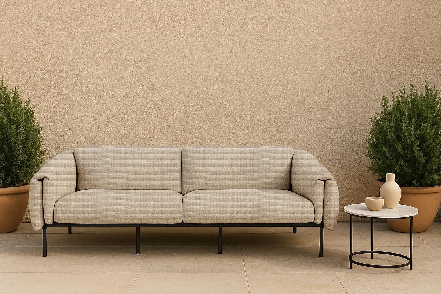 Home Affaire 3-Sitzer Outdoor Gartensofa Lumi Beige
