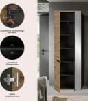 Home Affaire Garderobenschrank REHAT Grau mit Soft-Close Bild 4