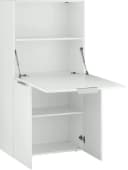 HOME AFFAIRE Sekretär Dalia Weiß Hochglanz PC-Schrank Modern Bild 2