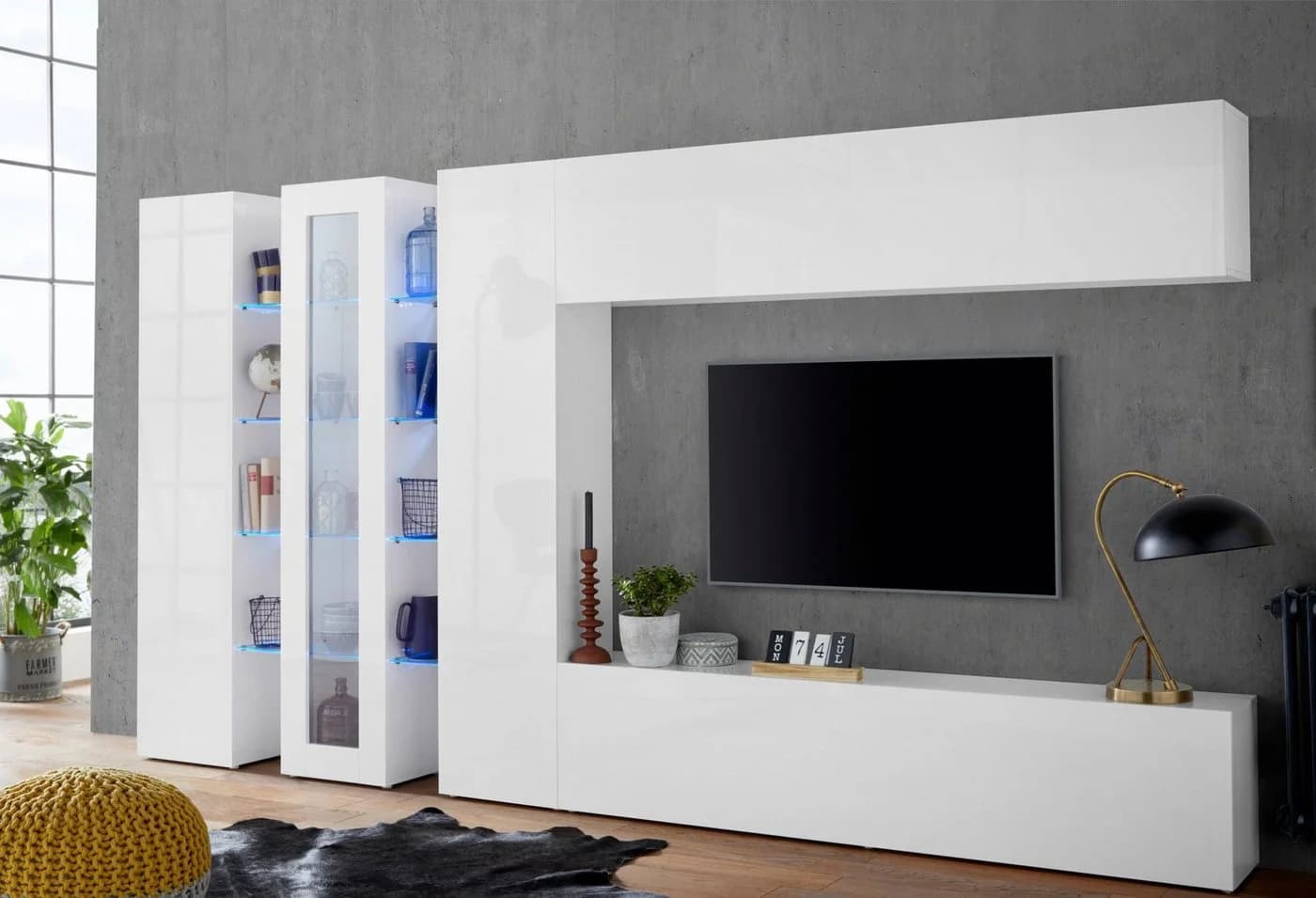 Home Affaire Maruska Mehrzweckschrank Weiß Hochglanz - Bild 3