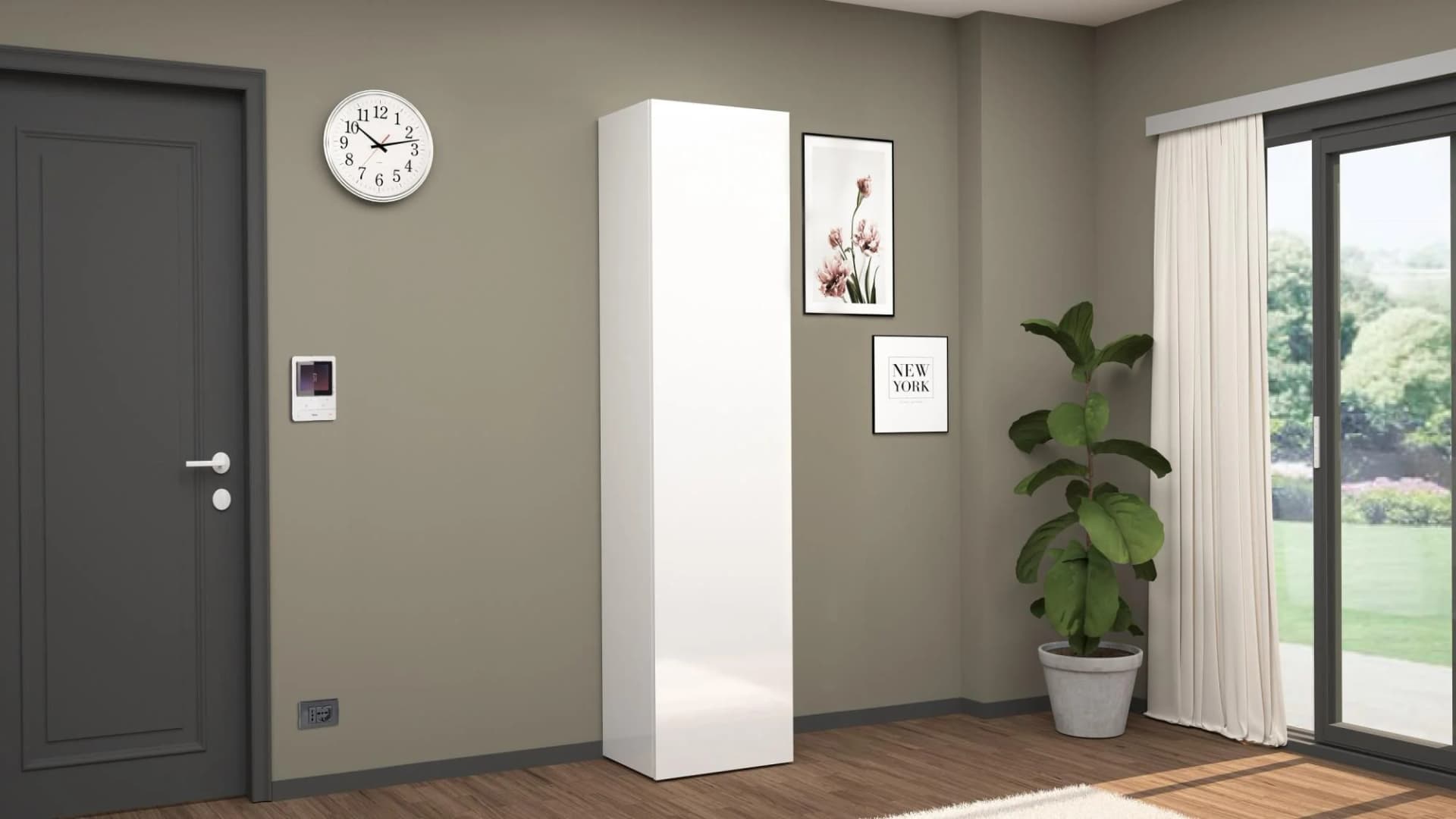 HOME AFFAIRE Schuhschrank Kompakt Weiß Hochglanz - Bild 5