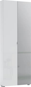 HOME AFFAIRE Tozzi Schuhschrank Weiß Hochglanz mit Spiegel Bild 4