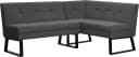 OTTO home Eckbank Geranie Anthrazit mit Stauraum und Metallgestell Bild 2