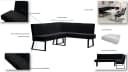 OTTO HOME Eckbank Gladiole Schwarz Samtvelours Bild 3