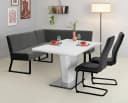 Eckbank OTTO HOME Gladiole Anthrazit Polyester Metallgestell Bild 1