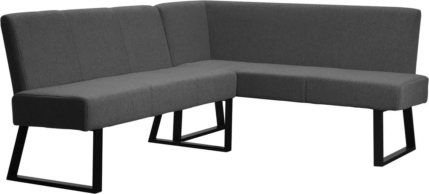 Eckbank OTTO HOME Gladiole Anthrazit Polyester Metallgestell - Bild 2