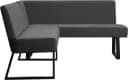 Eckbank OTTO HOME Gladiole Anthrazit Polyester Metallgestell Bild 4