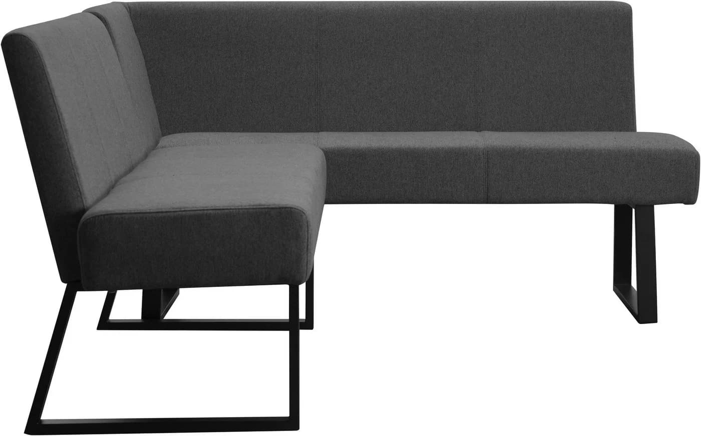 Eckbank OTTO HOME Gladiole Anthrazit Polyester Metallgestell - Bild 4
