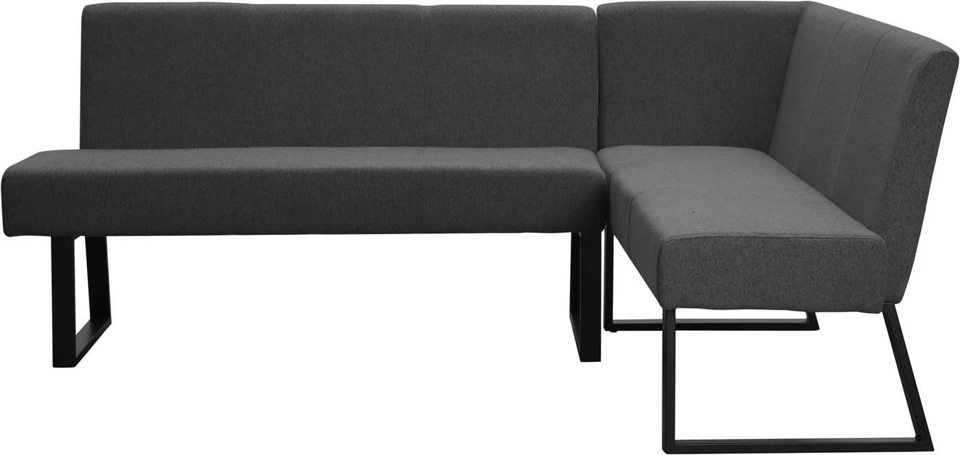 Eckbank OTTO HOME Gladiole Anthrazit Polyester Metallgestell - Bild 5
