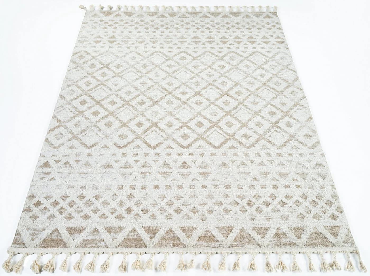 OTTO home Teppich Ribeyret Beige Boho-Style mit Fransen - Bild 3
