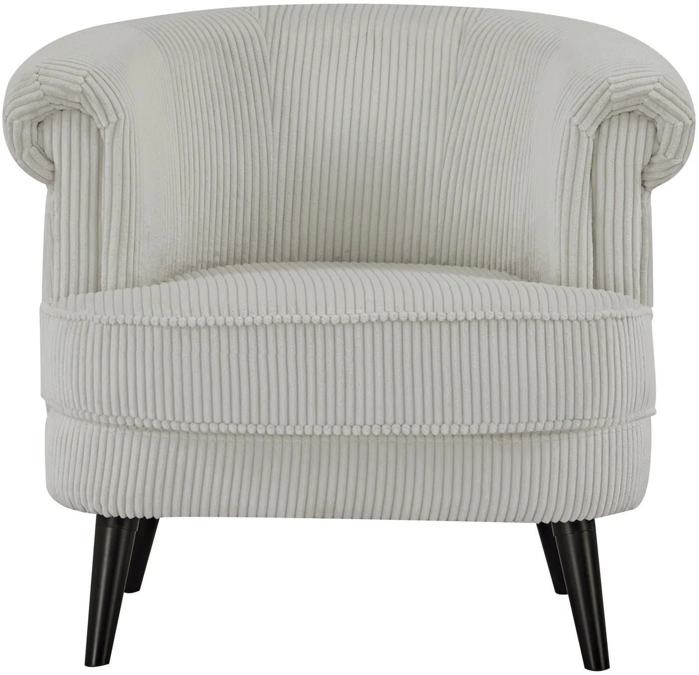 INOSIGN Sessel HUTSELL Cord Beige Holzgestell - Bild 4