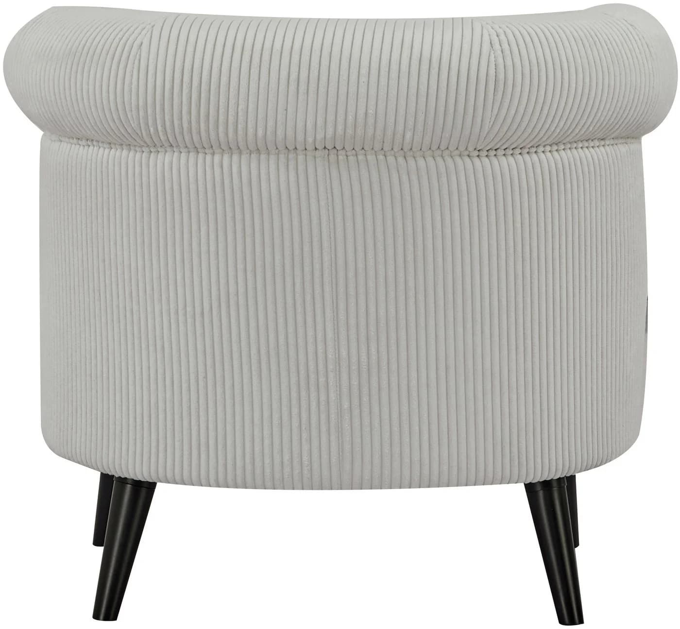INOSIGN Sessel HUTSELL Cord Beige Holzgestell - Bild 5